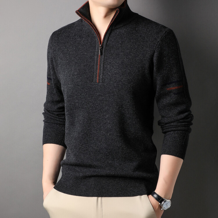 Men's All-match Round Neck Pullover Thickened Sweatshirt